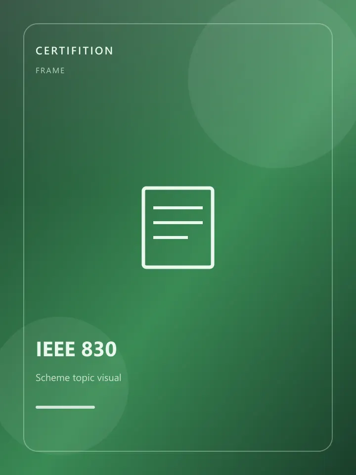 IEEE 830 (SRS)